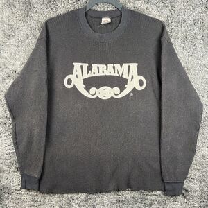 Vintage Alabama Fans Tour Thermal Long Sleeve Shirt 1986 XL